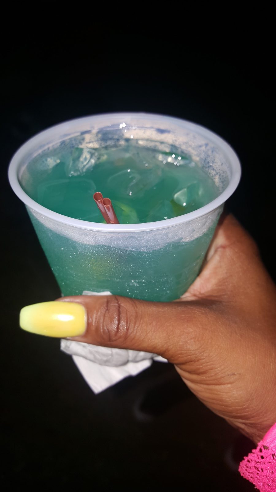 Blue cocktail